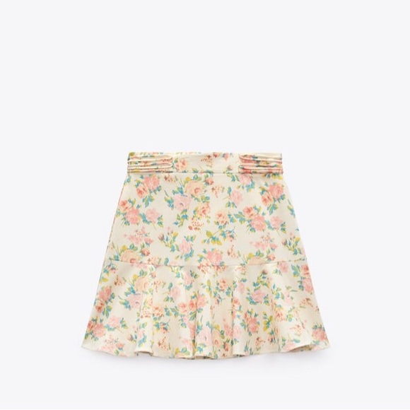 Zara Floral Print Skirt - Picture 5 of 11